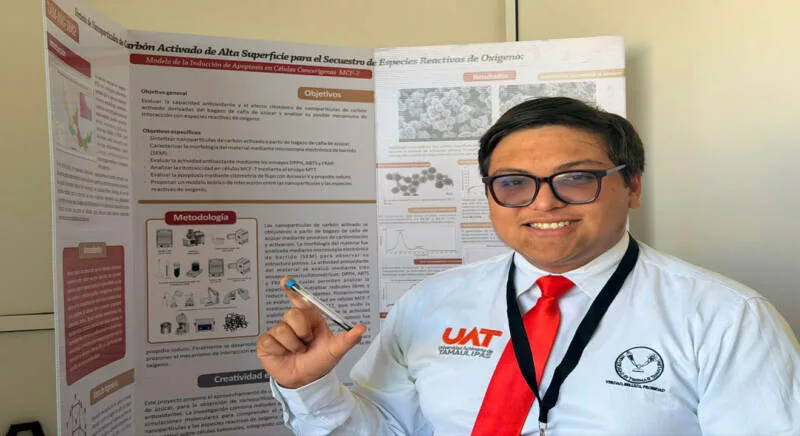 Estudiante de la UAT pone en alto a Tamaulipas en la FEMECI 2026