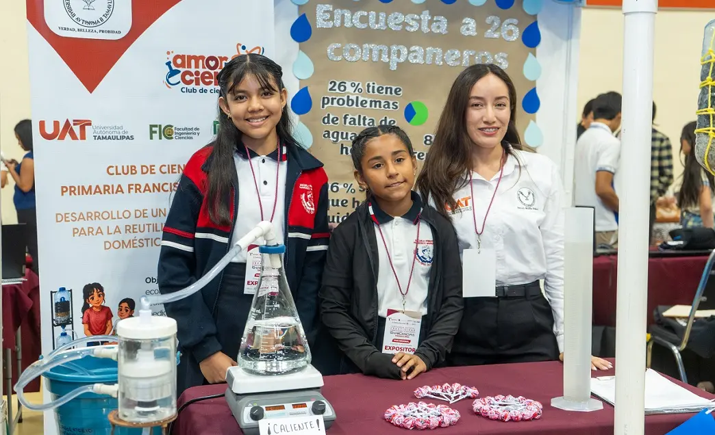 Con asesoría de la UAT alumnas de primaria crean filtro ecológico de agua