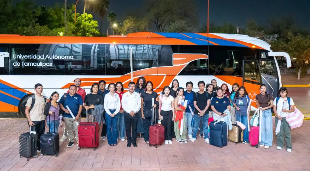 Brinda rector de la UAT emotiva despedida a talentos universitarios rumbo al Congreso Internacional Delfín 2026